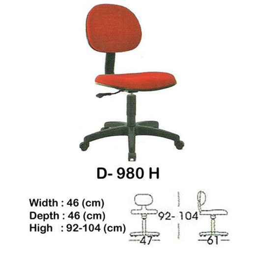 Kursi Kantor Indachi D 980 H