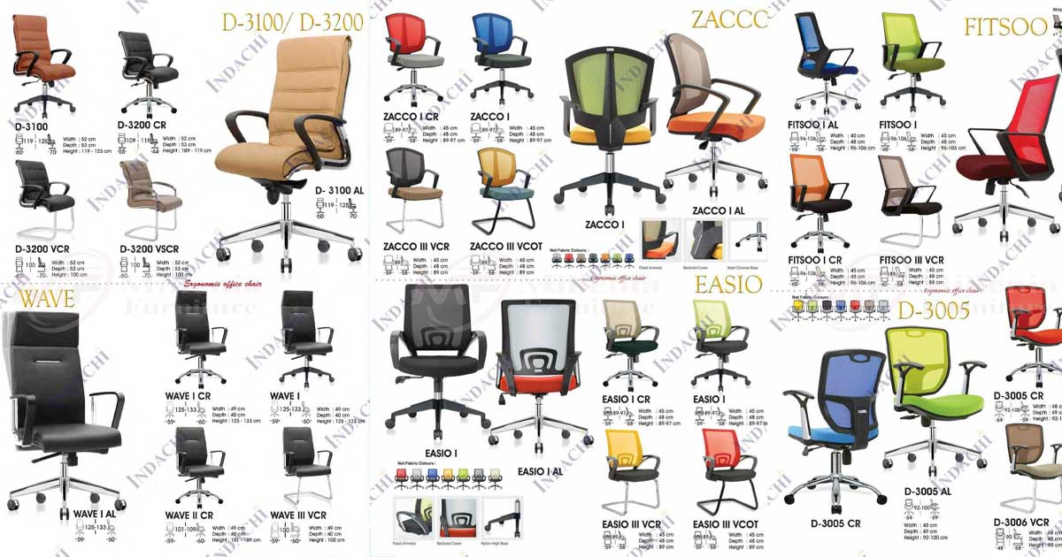 jual kursi kantor indachi - katalog kursi kantor indachi